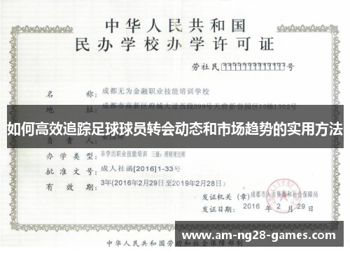 如何高效追踪足球球员转会动态和市场趋势的实用方法 如何高效追踪足球球员转会动态和市场趋势的实用方法